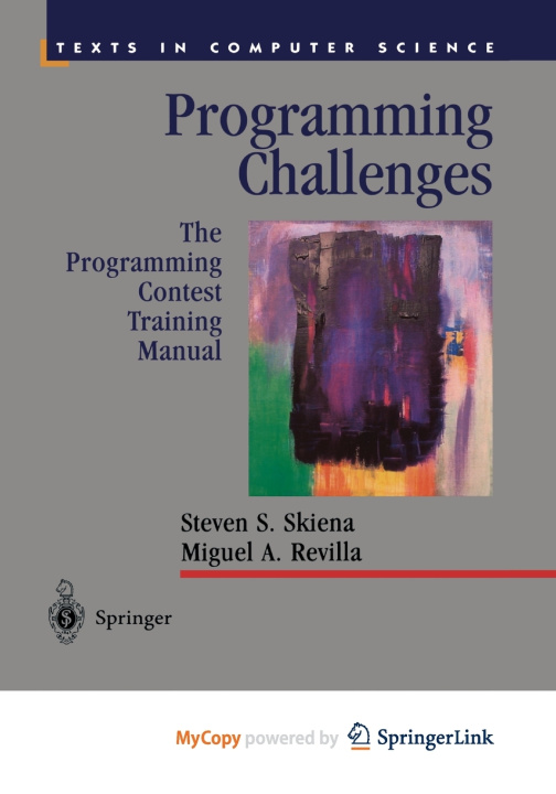 Knjiga Programming Challenges Skiena Steven S Skiena