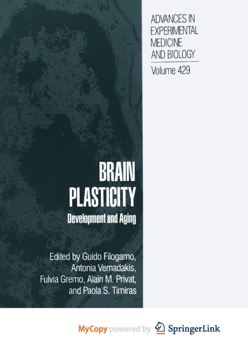 Knjiga Brain Plasticity Guido Filogamo