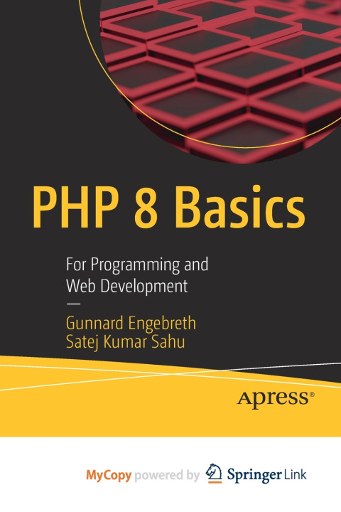 Knjiga PHP 8 Basics Engebreth Gunnard Engebreth