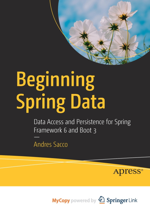 Knjiga Beginning Spring Data Sacco Andres Sacco