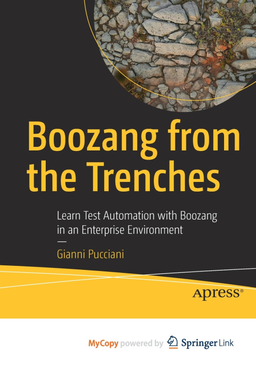 Knjiga Boozang from the Trenches Pucciani Gianni Pucciani