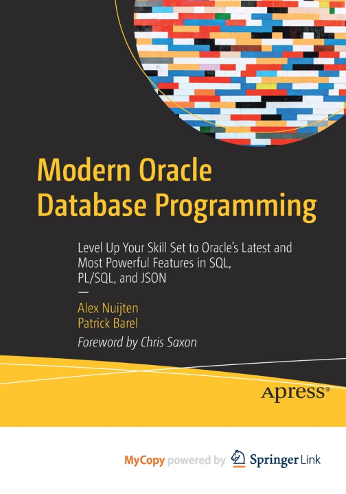 Knjiga Modern Oracle Database Programming Nuijten Alex Nuijten