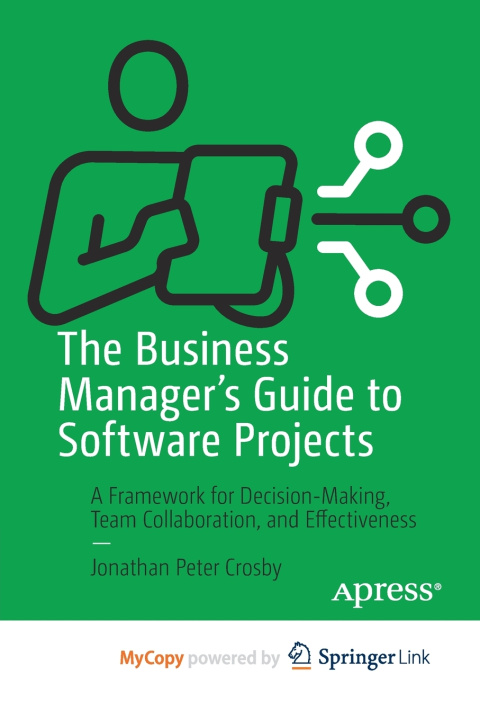 Knjiga Business Manager's Guide to Software Projects Crosby Jonathan Peter Crosby