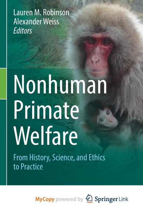 Knjiga Nonhuman Primate Welfare Lauren M. Robinson