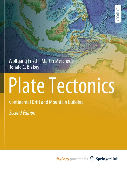 Knjiga Plate Tectonics Frisch Wolfgang Frisch