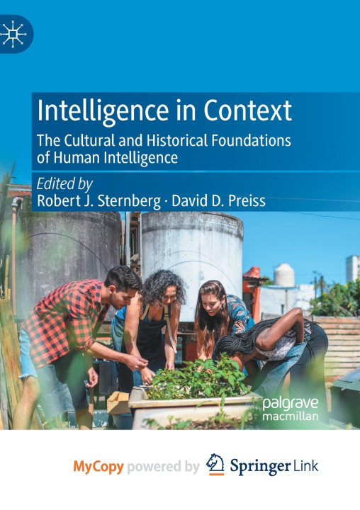 Book Intelligence in Context Robert J. Sternberg
