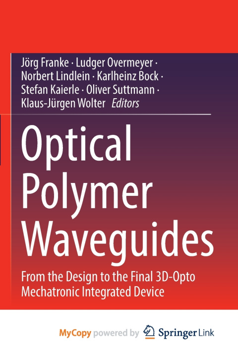 Buch Optical Polymer Waveguides Jörg Franke