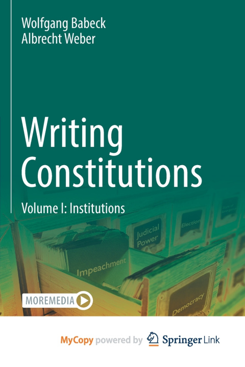 Knjiga Writing Constitutions Babeck Wolfgang Babeck