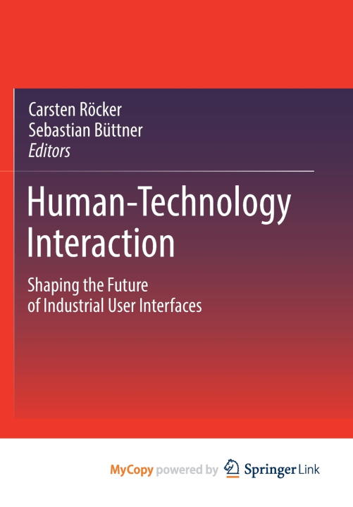 Knjiga Human-Technology Interaction Carsten Röcker