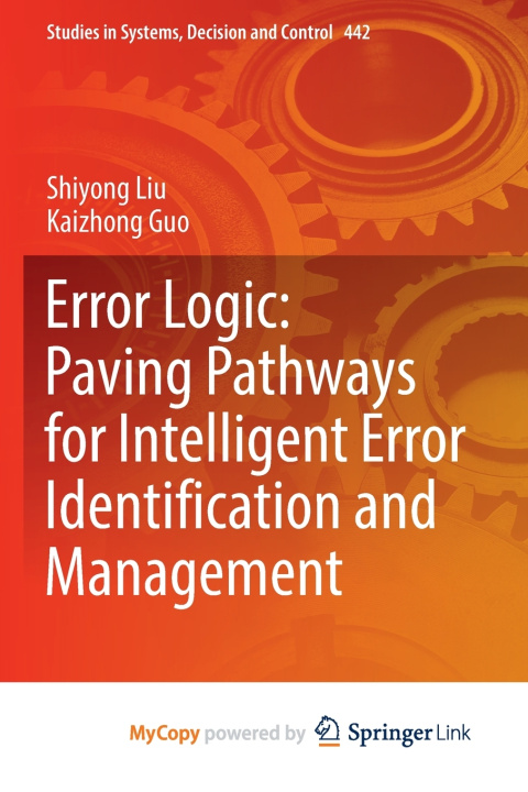 Knjiga Error Logic Liu Shiyong Liu