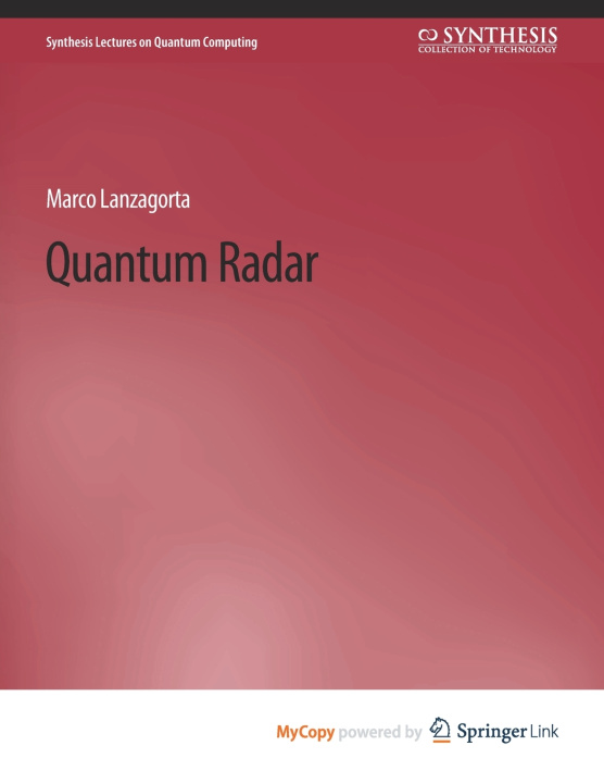 Knjiga Quantum Radar Lanzagorta Marco Lanzagorta