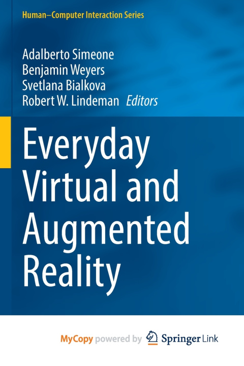 Boek Everyday Virtual and Augmented Reality Adalberto Simeone