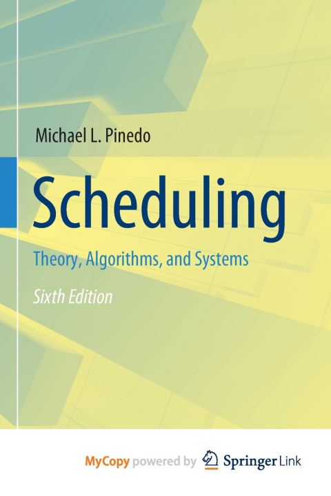 Knjiga Scheduling Pinedo Michael L. Pinedo