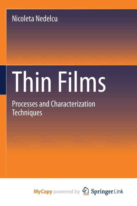 Knjiga Thin Films Nedelcu Nicoleta Nedelcu
