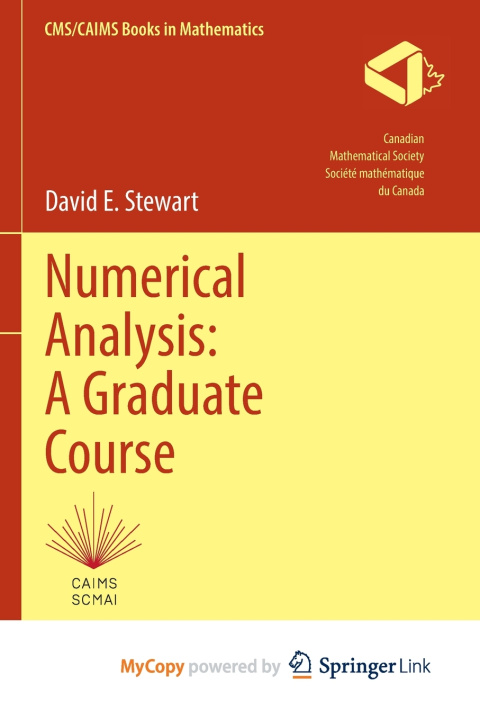Knjiga Numerical Analysis Stewart David E. Stewart