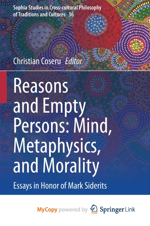 Knjiga Reasons and Empty Persons Christian Coseru