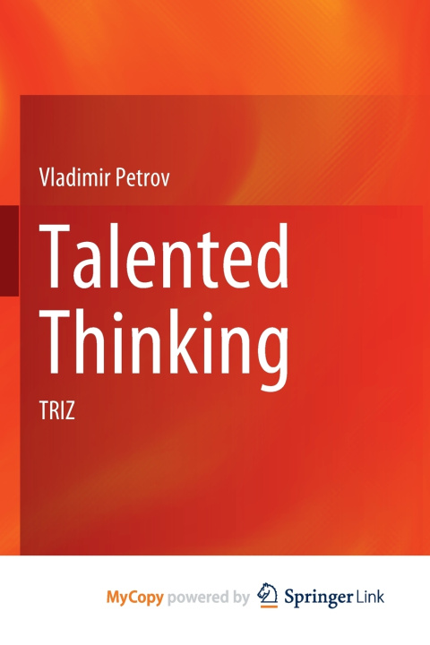 Knjiga Talented Thinking Petrov Vladimir Petrov