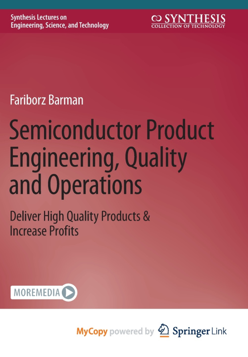 Knjiga Semiconductor Product Engineering, Quality and Operations Barman Fariborz Barman
