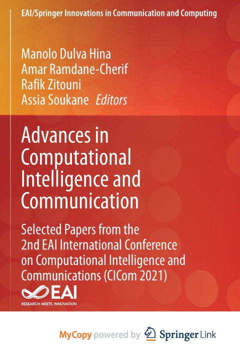 Boek Advances in Computational Intelligence and Communication Manolo Dulva Hina