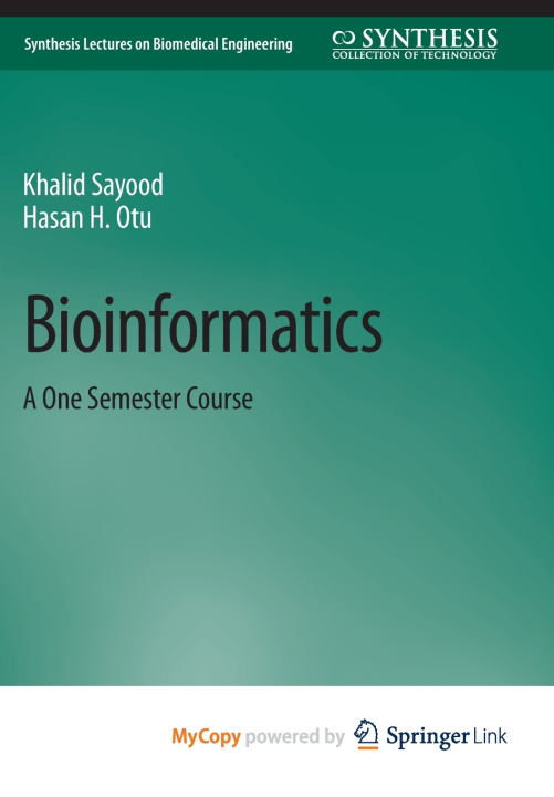 Knjiga Bioinformatics Sayood Khalid Sayood