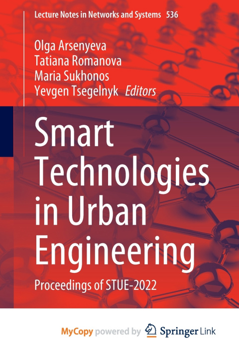 Boek Smart Technologies in Urban Engineering Olga Arsenyeva