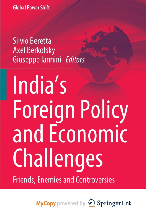 Livro India's Foreign Policy and Economic Challenges Silvio Beretta