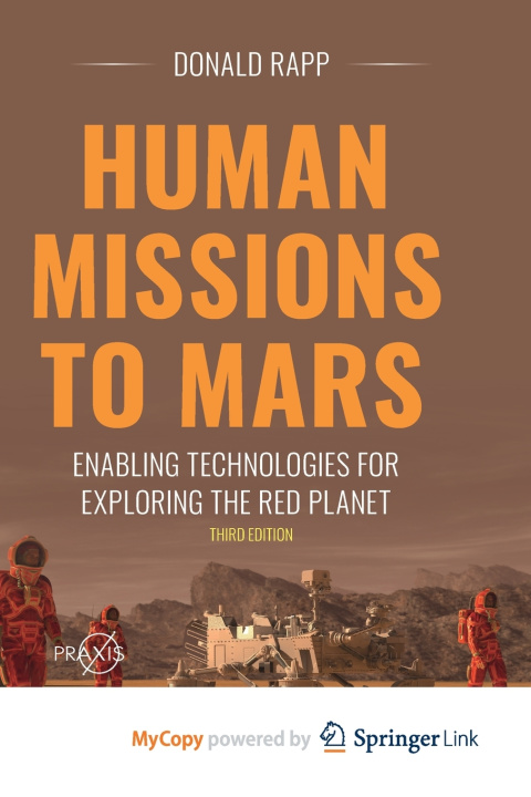 Knjiga Human Missions to Mars Rapp Donald Rapp