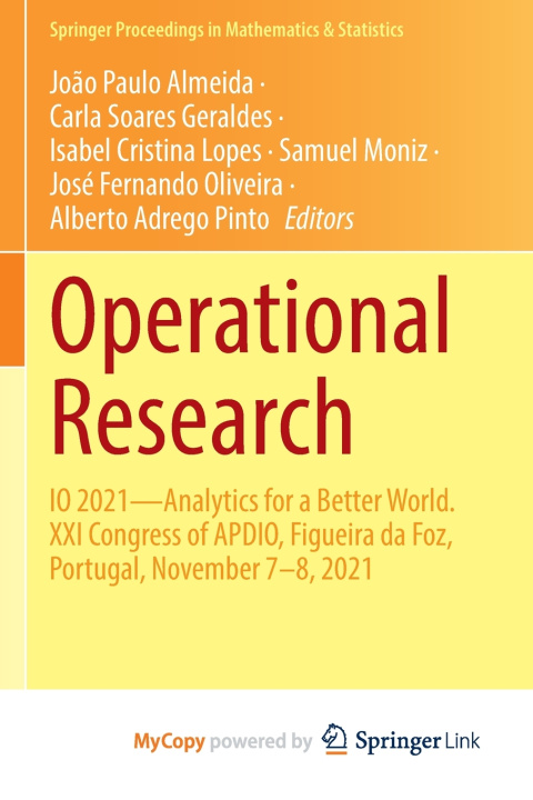 Kniha Operational Research João Paulo Almeida