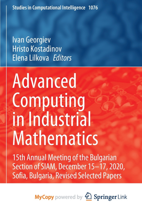Kniha Advanced Computing in Industrial Mathematics Ivan Georgiev