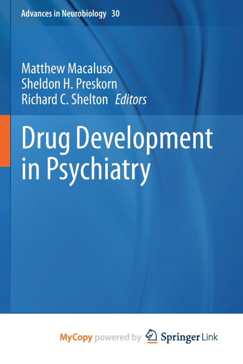 Carte Drug Development in Psychiatry Matthew Macaluso
