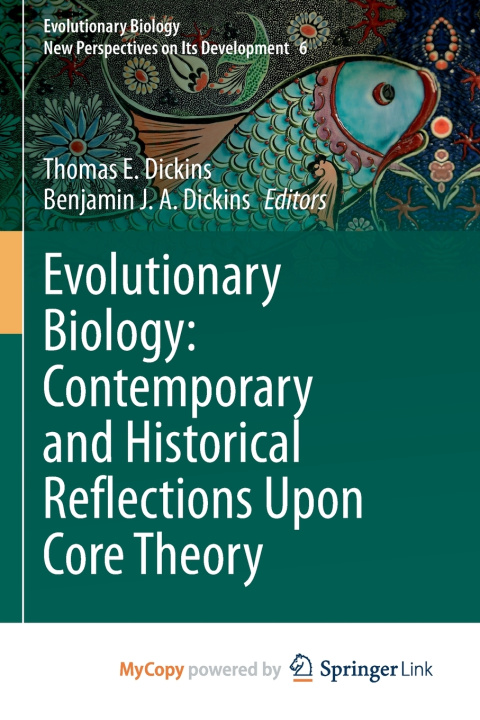 Knjiga Evolutionary Biology Thomas E. Dickins