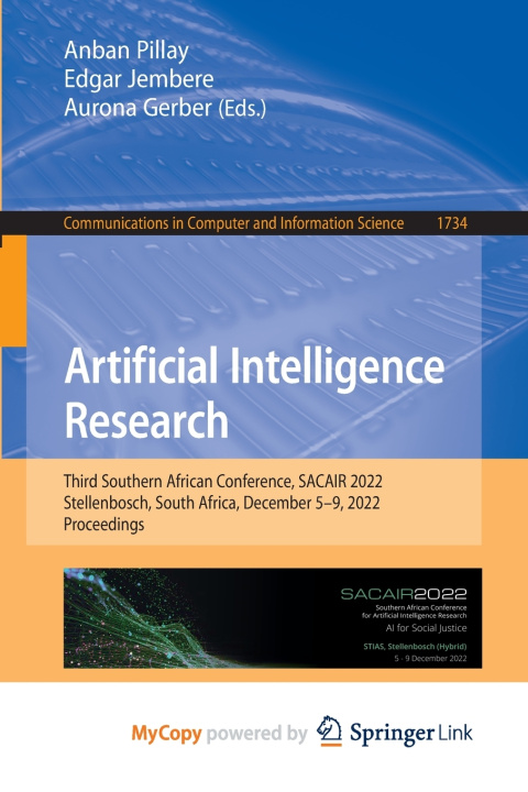 Knjiga Artificial Intelligence Research Anban Pillay