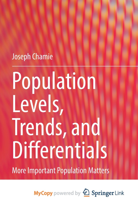 Carte Population Levels, Trends, and Differentials Chamie Joseph Chamie