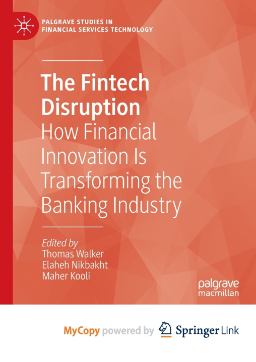 Boek Fintech Disruption Thomas Walker