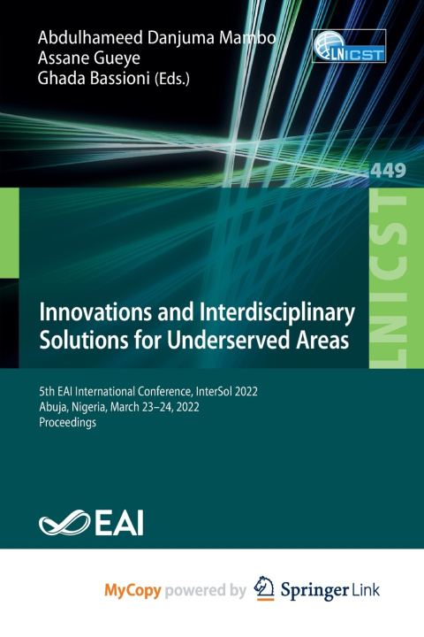 Livre Innovations and Interdisciplinary Solutions for Underserved Areas Abdulhameed Danjuma Mambo