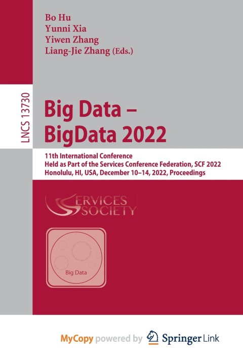 Book Big Data - BigData 2022 Bo Hu