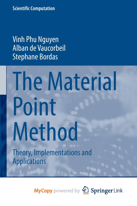 Knjiga Material Point Method Nguyen Vinh Phu Nguyen