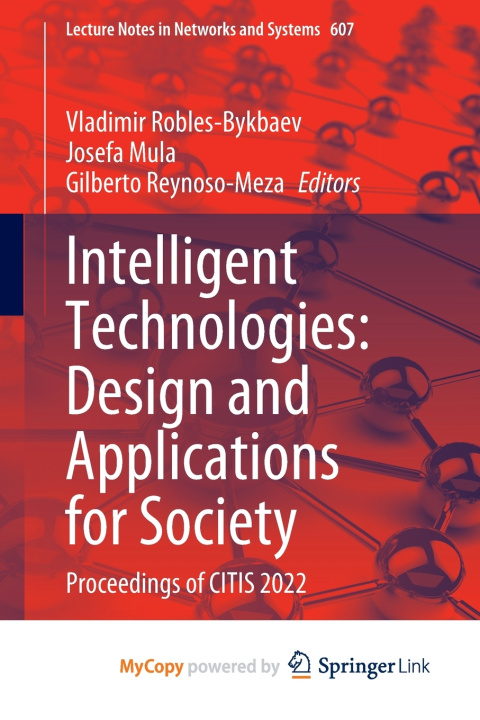Book Intelligent Technologies Vladimir Robles-Bykbaev