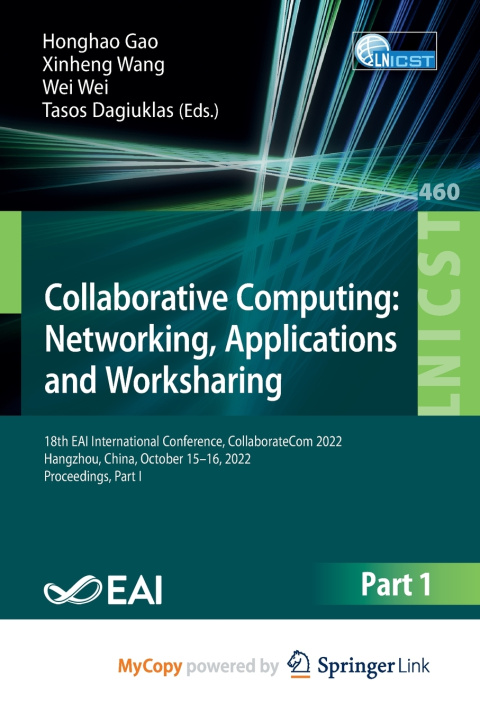 Knjiga Collaborative Computing Honghao Gao