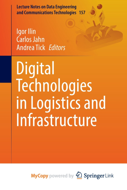 Knjiga Digital Technologies in Logistics and Infrastructure Igor Ilin