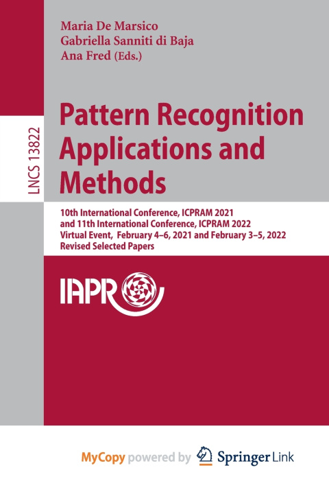 Knjiga Pattern Recognition Applications and Methods Maria De Marsico