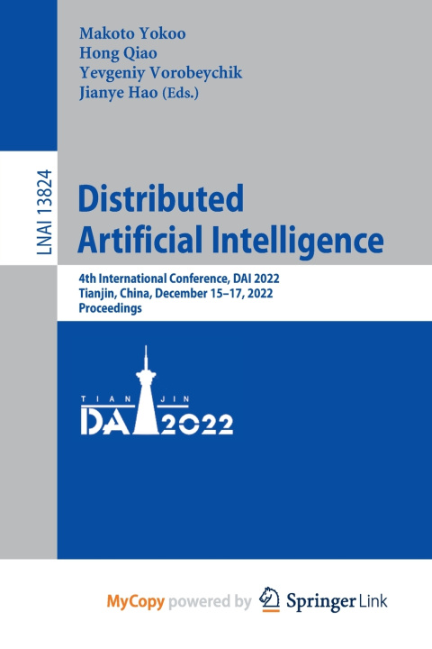 Carte Distributed Artificial Intelligence Makoto Yokoo