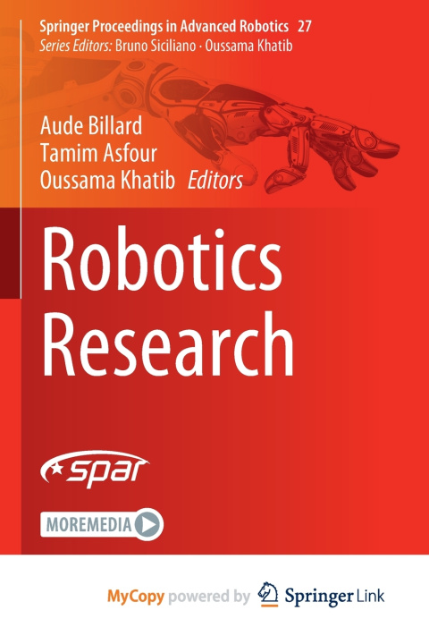 Knjiga Robotics Research Aude Billard
