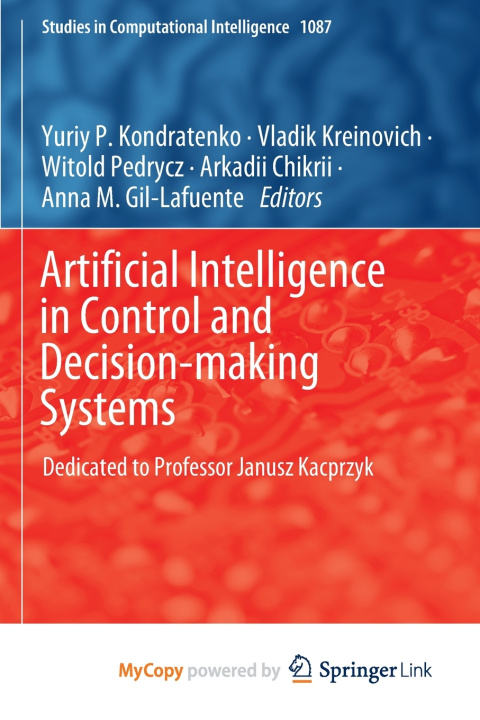 Boek Artificial Intelligence in Control and Decision-making Systems Yuriy P. Kondratenko