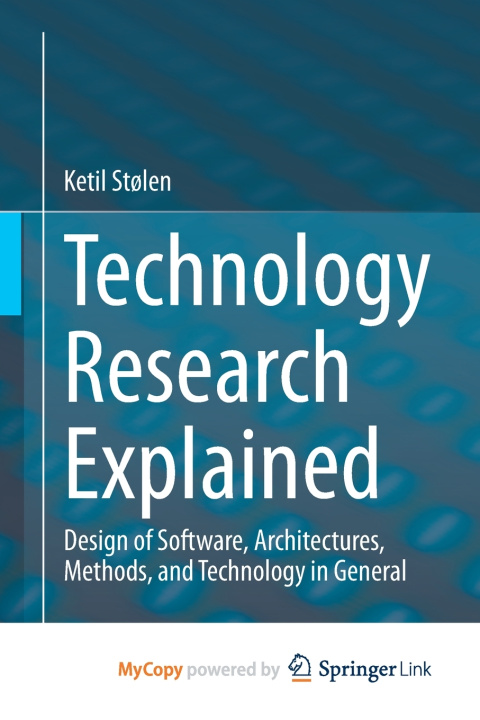 Knjiga Technology Research Explained Stolen Ketil Stolen