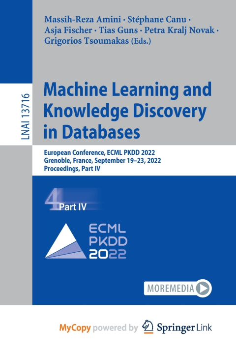 Buch Machine Learning and Knowledge Discovery in Databases Massih-Reza Amini