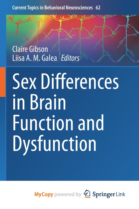 Knjiga Sex Differences in Brain Function and Dysfunction Claire Gibson