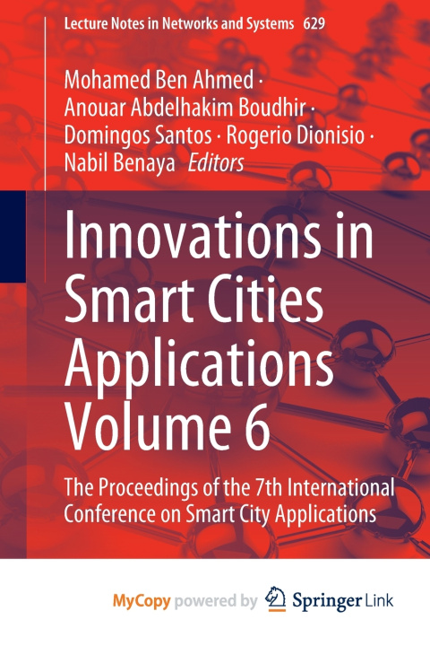 Carte Innovations in Smart Cities Applications Volume 6 Mohamed Ben Ahmed