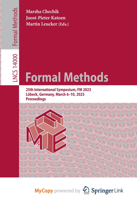 Book Formal Methods Marsha Chechik