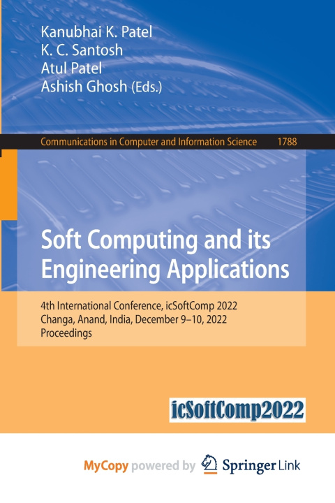 Book Soft Computing and Its Engineering Applications Kanubhai K. Patel
